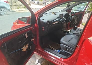 Fiat — Door Panel Off, Audio Installation in Progress