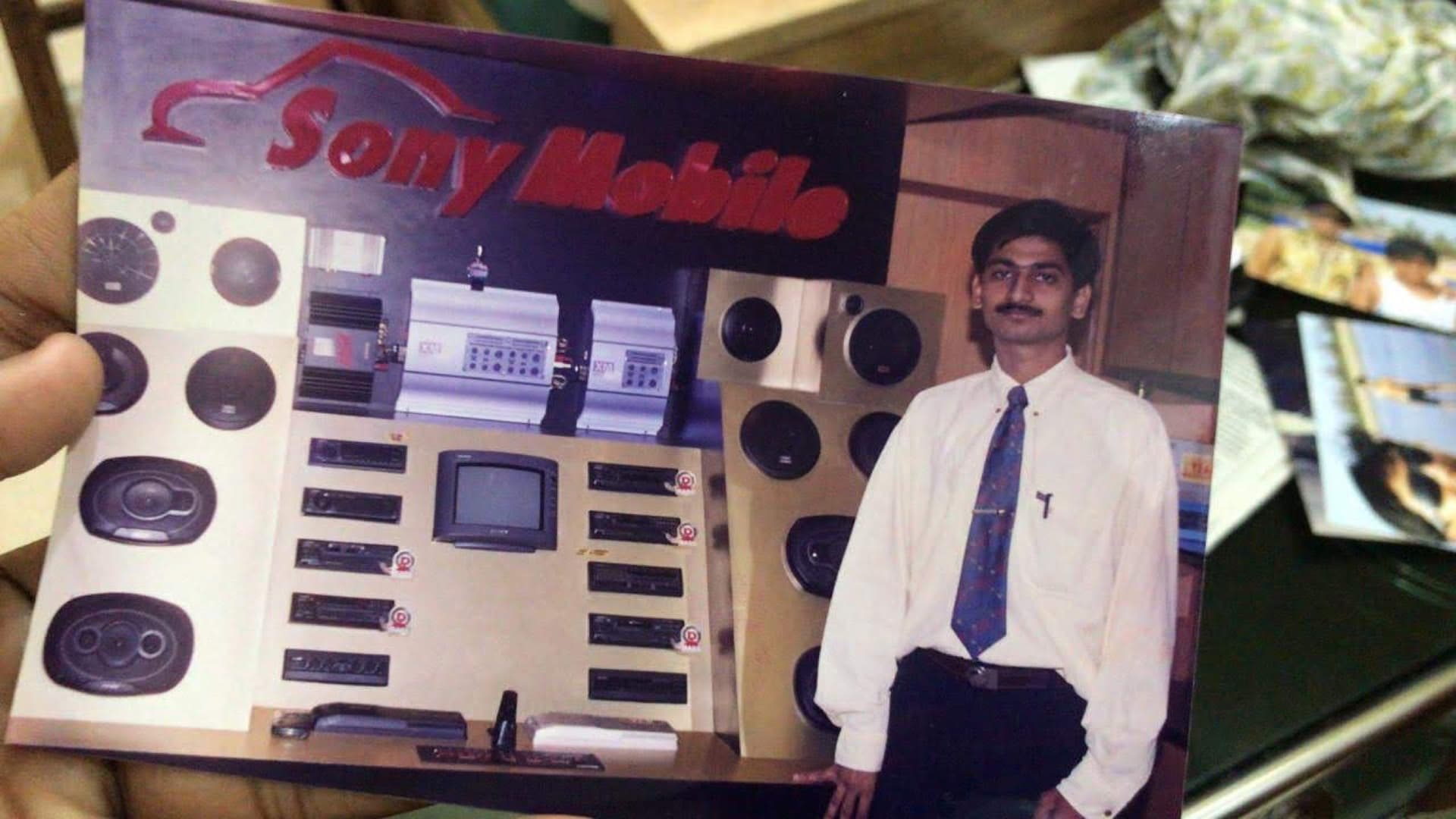 Mahesh Panchal at Sony Mobile Car Audio Display — 1990s