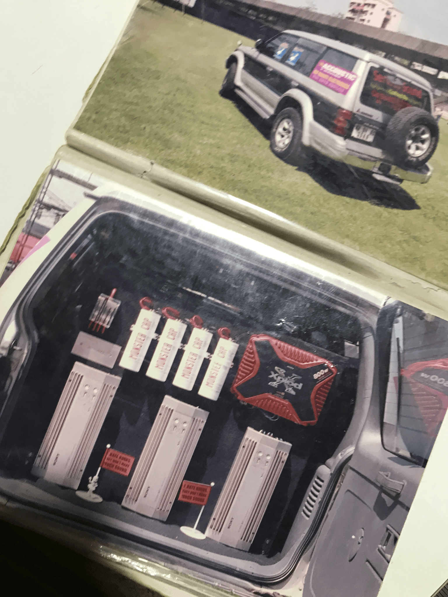 Pajero Boot — Competition Amp Rack
