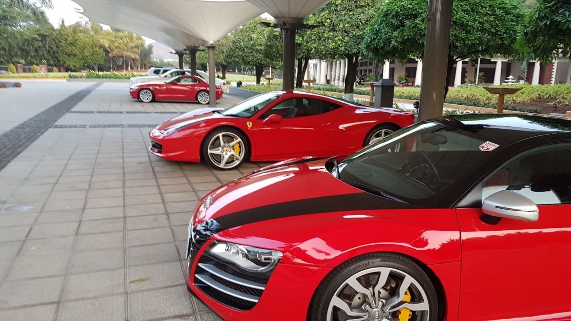 Sanjay Godavit's Fleet — Audi R8 & Ferrari 458, Ambi Valley Supercar Event