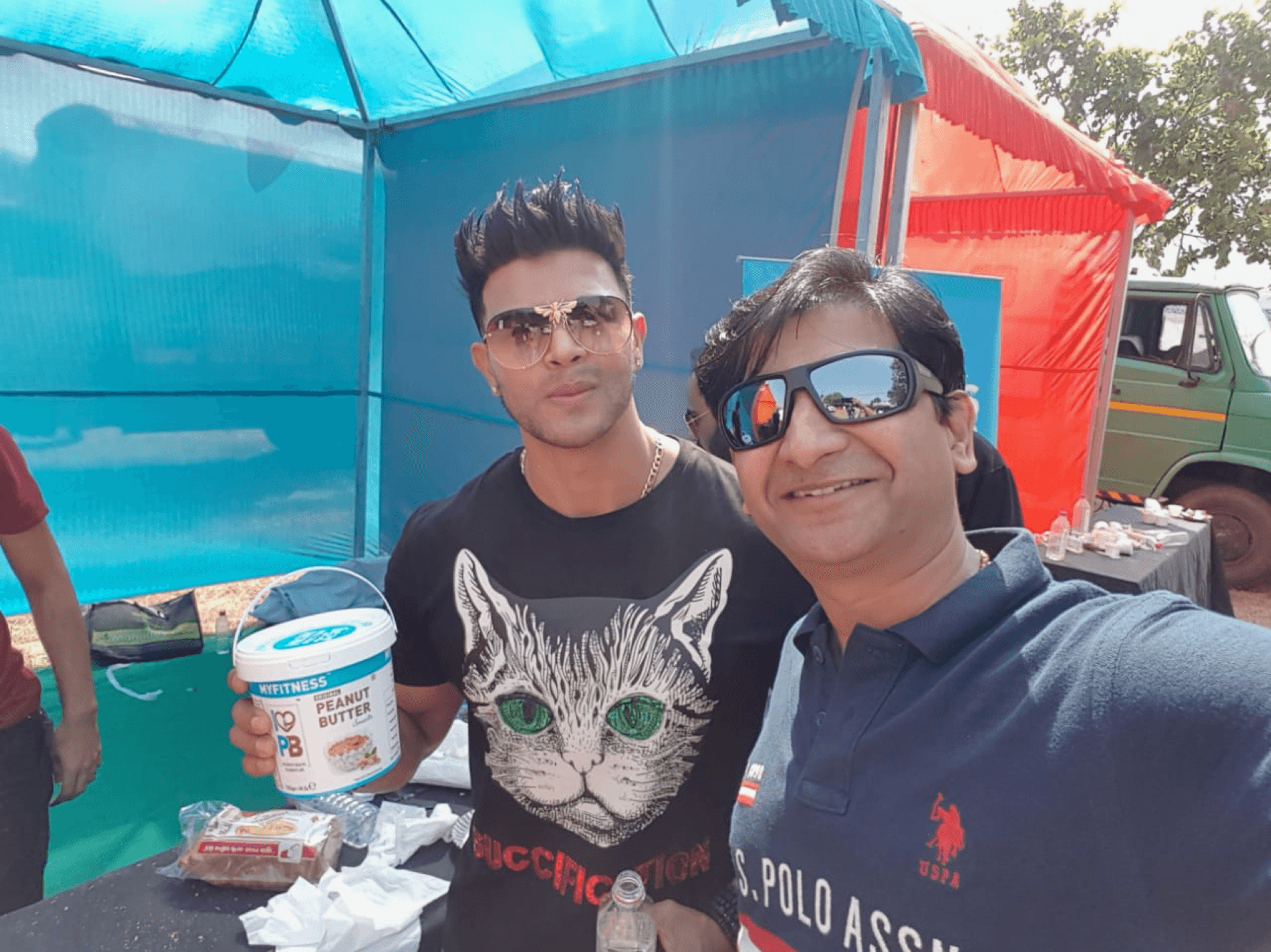 With Sahil Khan