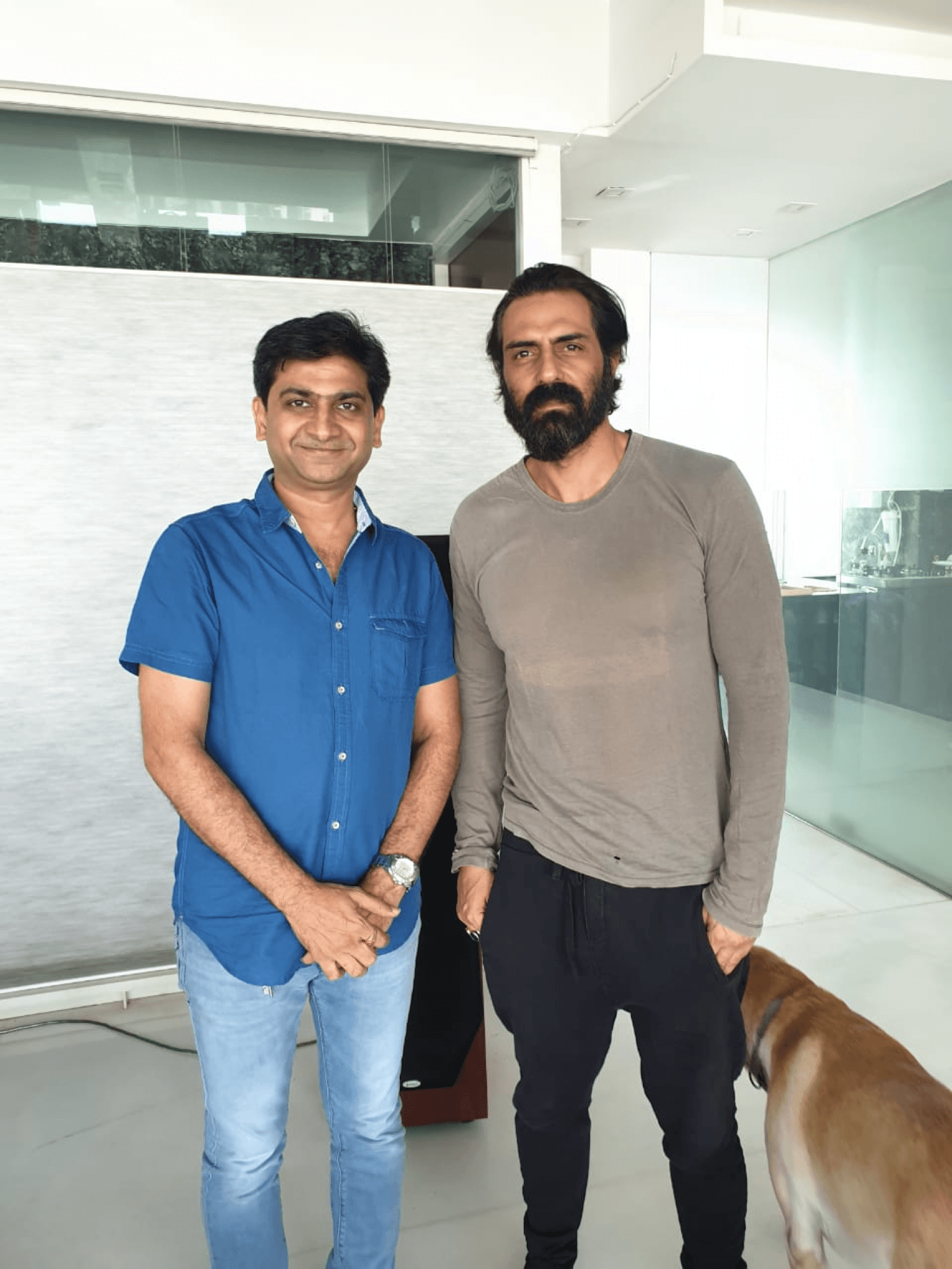 With Arjun Rampal — Home Visit