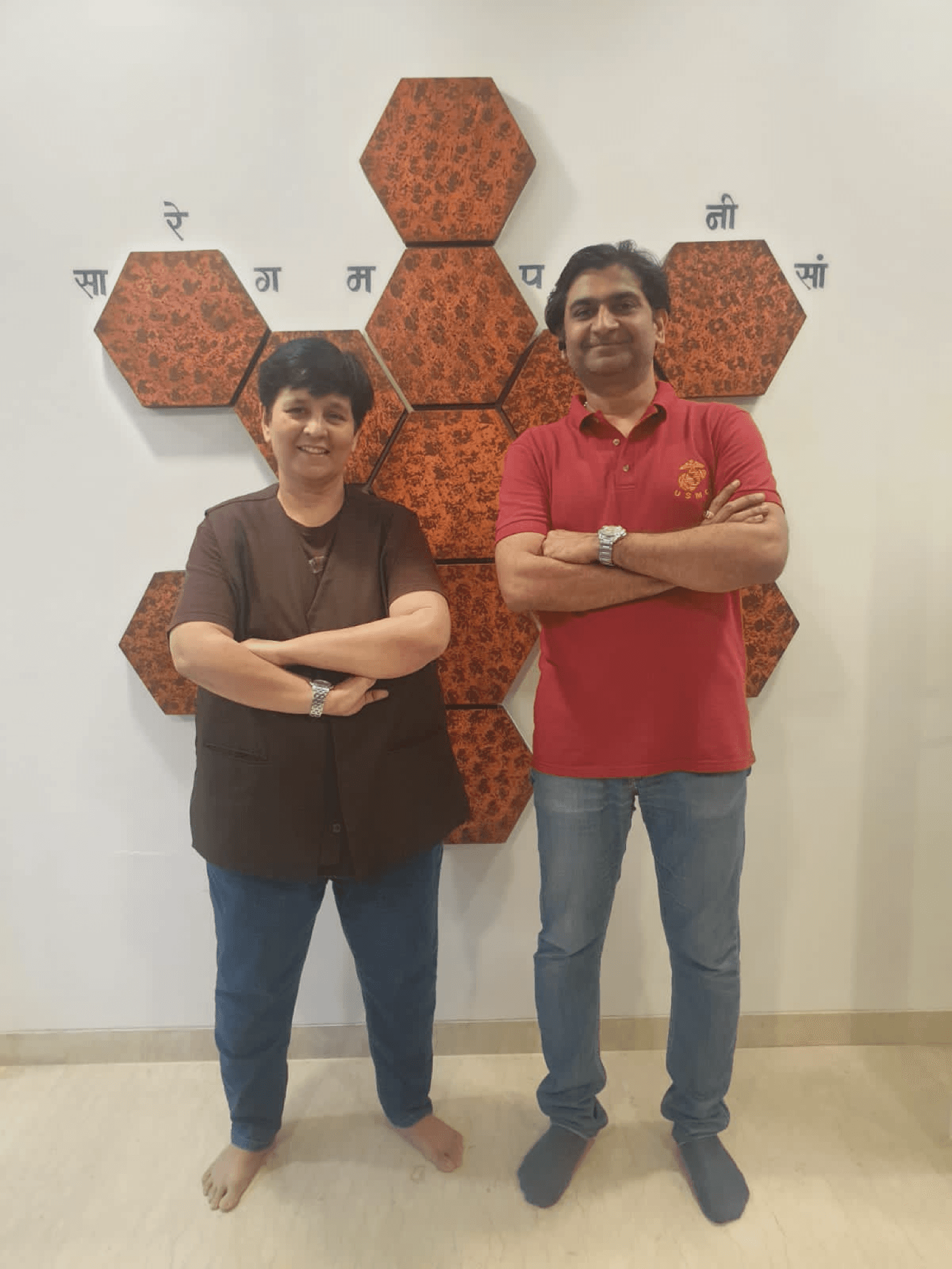 With Falguni Pathak — Music Studio