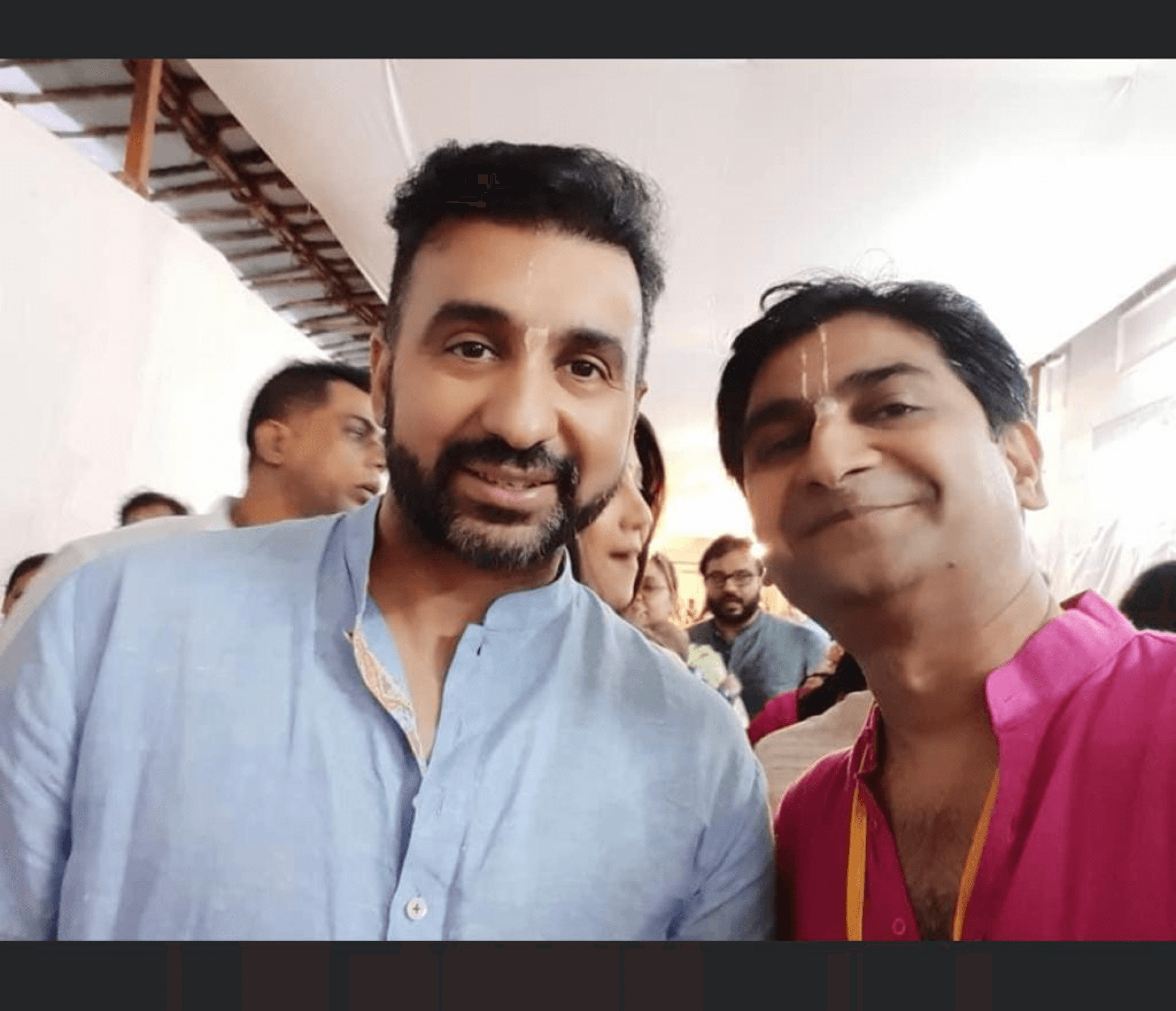 With Raj Kundra