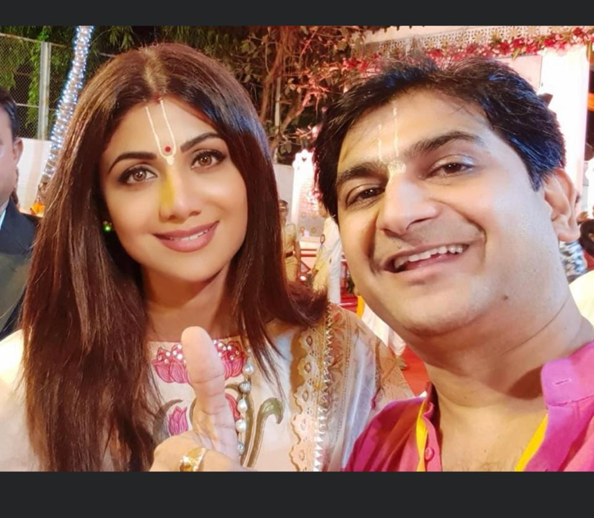 With Shilpa Shetty