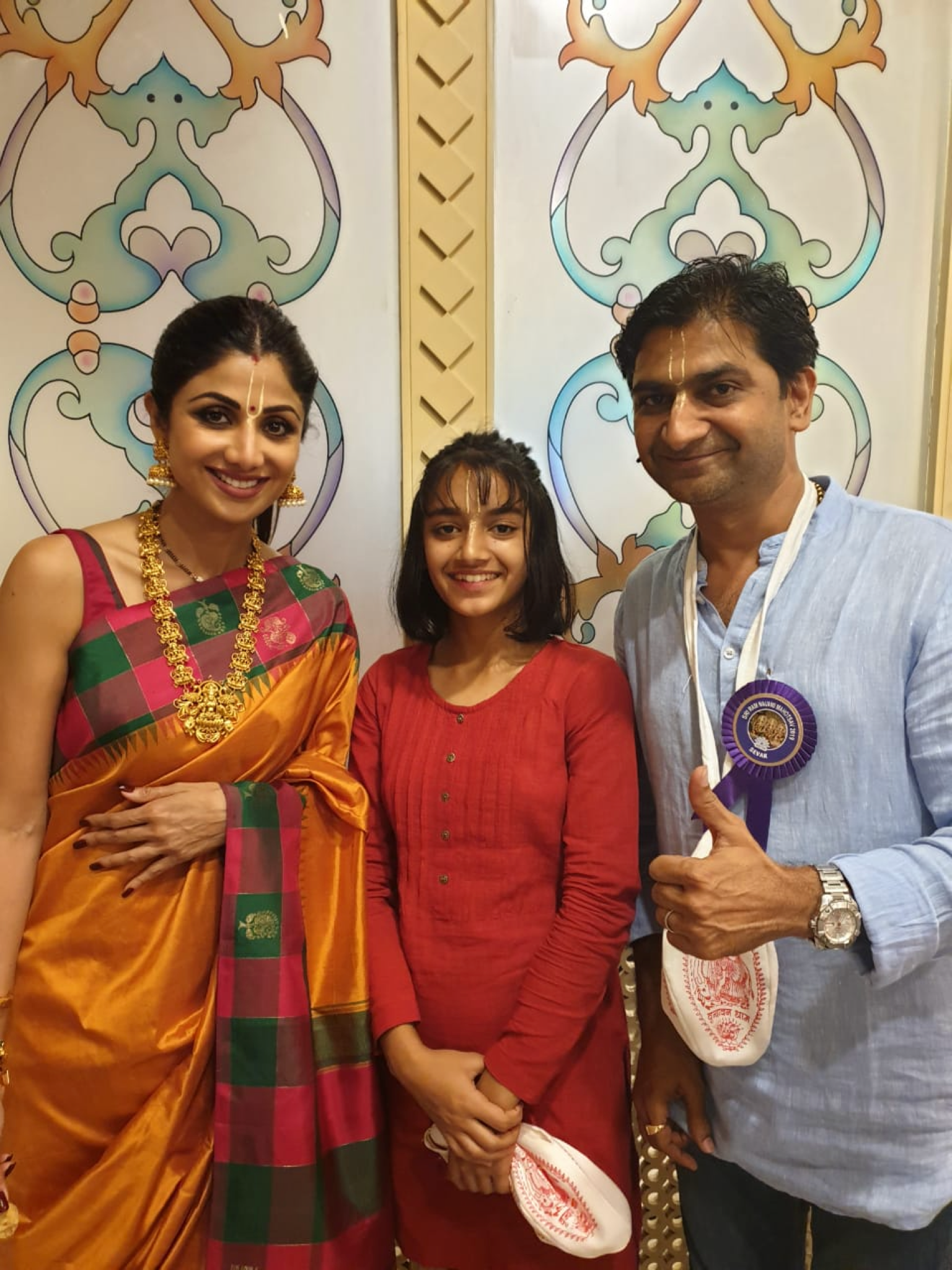With Shilpa Shetty