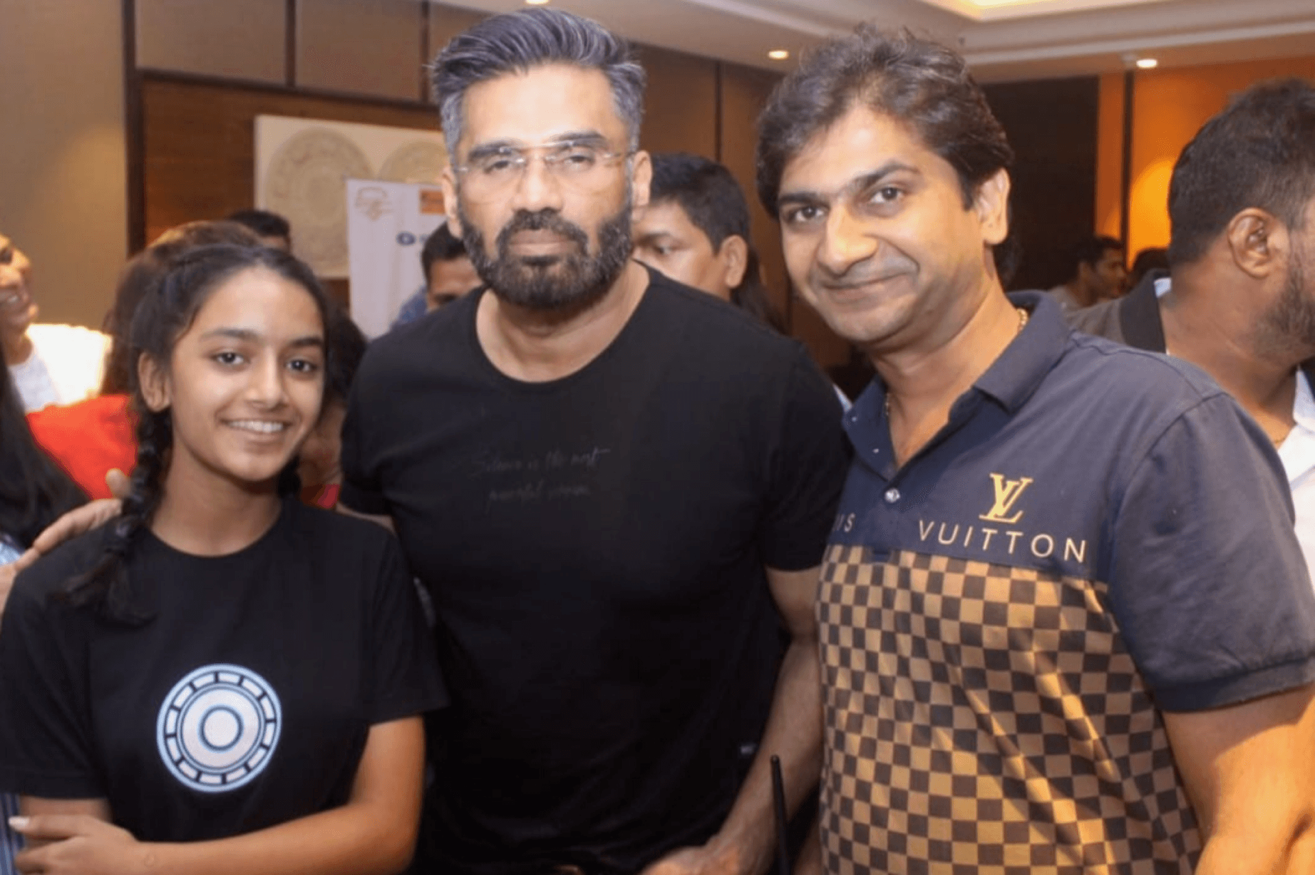 With Suniel Shetty