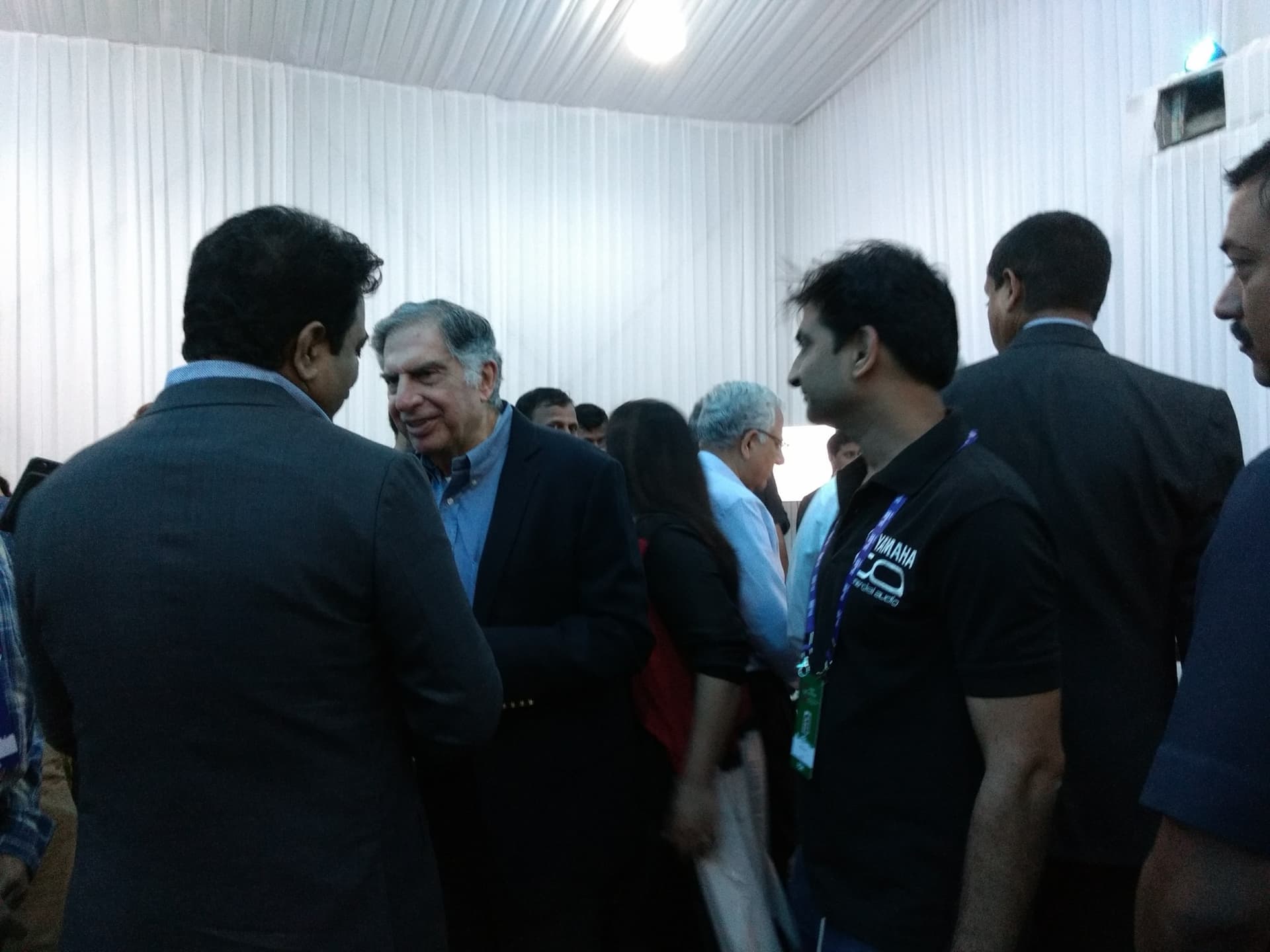 With Ratan Tata — Backstage, Global Citizen Festival