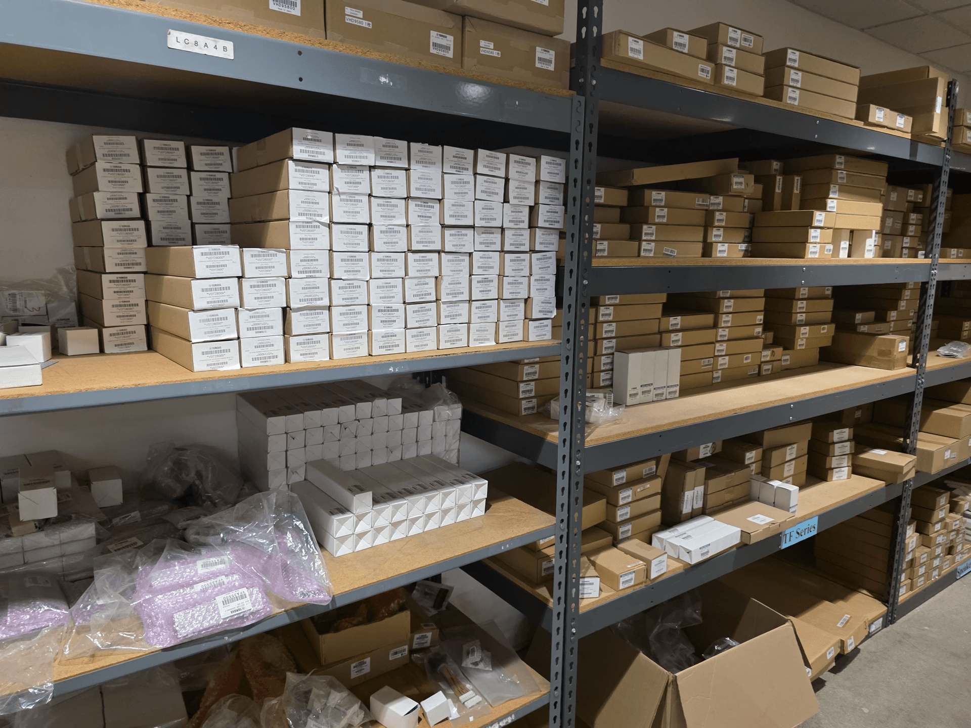 AudioQore Parts Warehouse — Component Stock