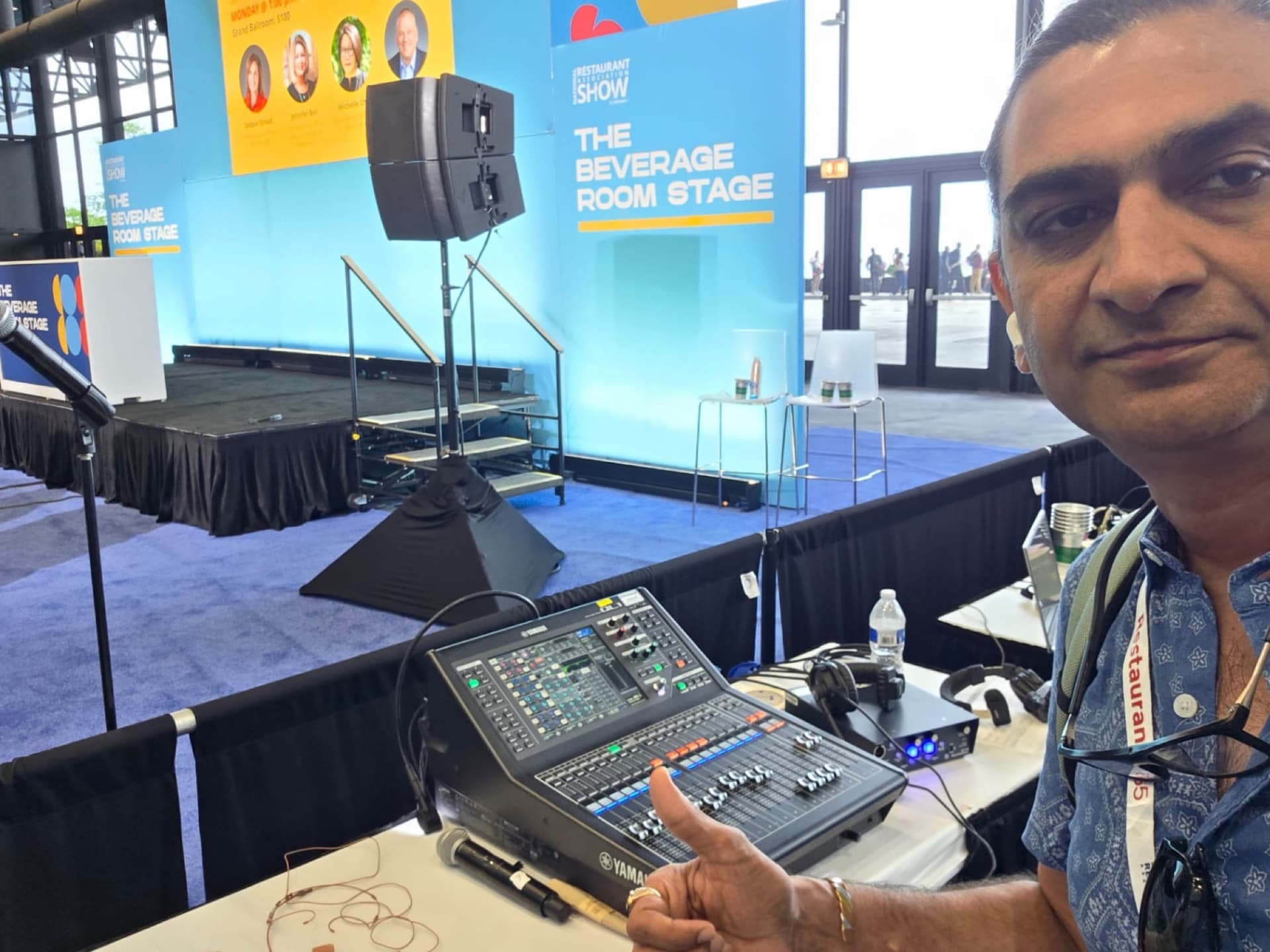 The Beverage Room Stage — USA Restaurant Show, Yamaha Console