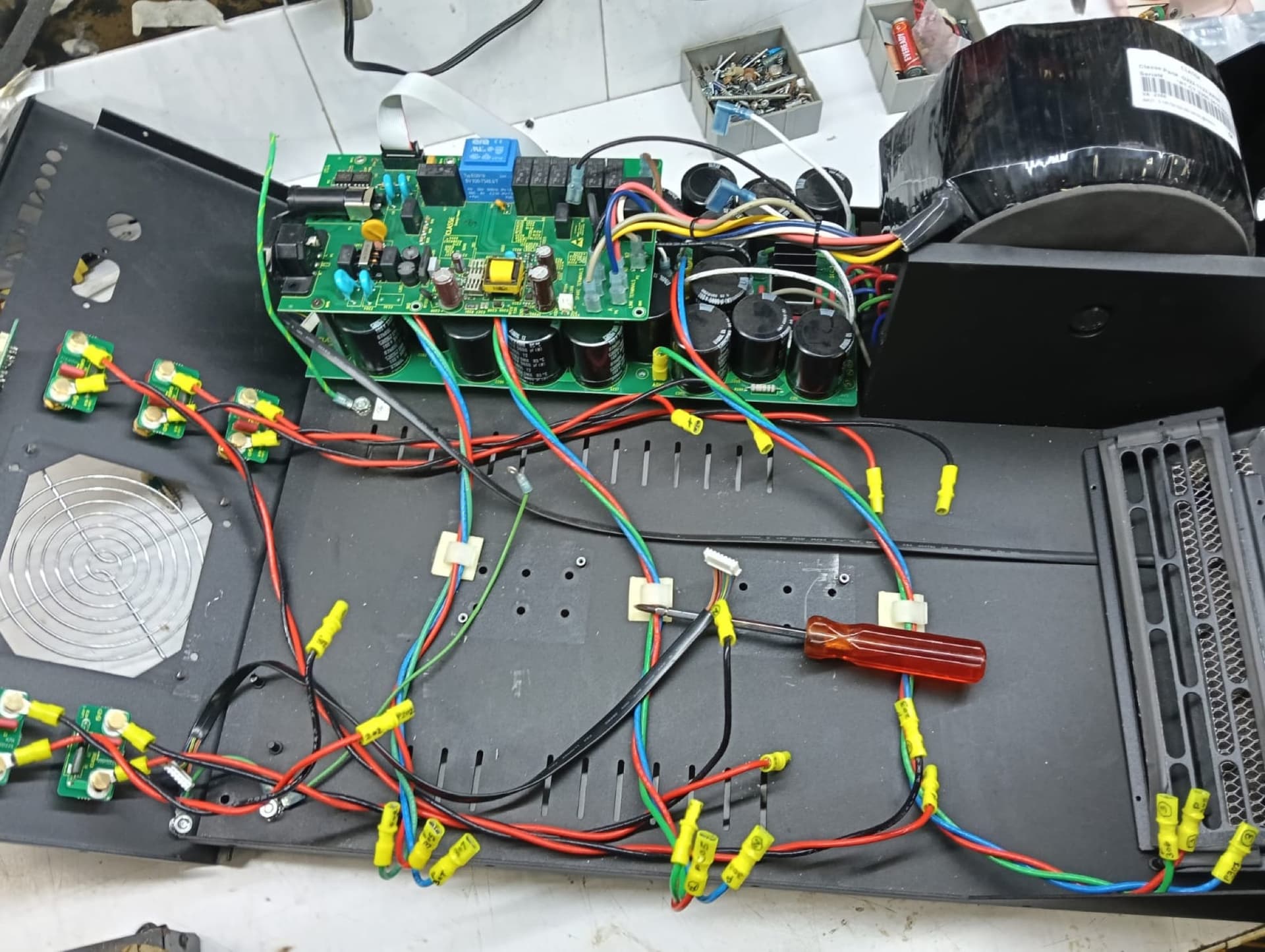 Amplifier — Board Wiring & Cap Service